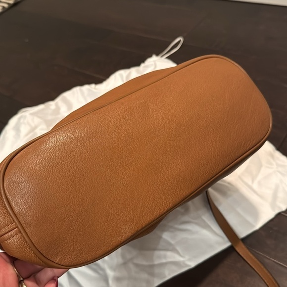 Michael Kors raven Brown Leather Tote Bag with crossbody EUC - Picture 7 of 16